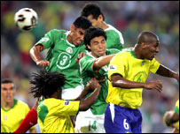 ब्राज़ील और मैक्सिको का मैच