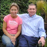 Astrid and Simon - after his heart transplant