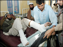 لڑائی میں زخمی ہونے والے 