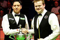 Matthew Stevens a Shaun Murphy yn rownd derfynol Pencampwriaeth y Byd, 2005