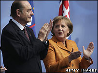 Ông Chirac và bà Merkel