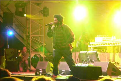 Coldcut live on the main stage