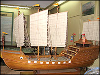 Mô hình tàu buồm viễn dương thời Minh