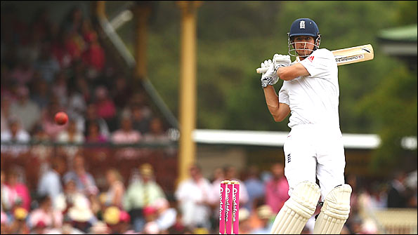 Alastair Cook kept up his fine batting form this series in the Sydney Test