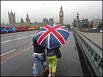 Ploaie în Londra