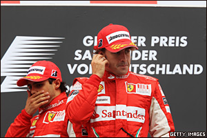 Felipe Massa y Fernando Alonso