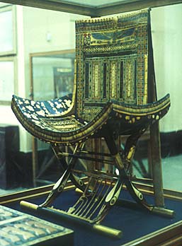 Inlaid throne