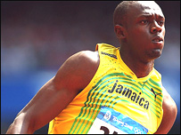 Vận động viên Usain Bolt của Jamaica