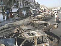 Irak'ta patlama sonrası görüntü