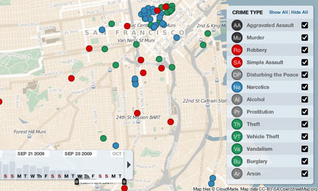 SF crime map