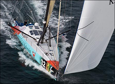Brian Thompson on Pindar. (c): Vendee Globe