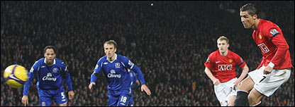 Ronaldo ghi bàn cho Manchester United