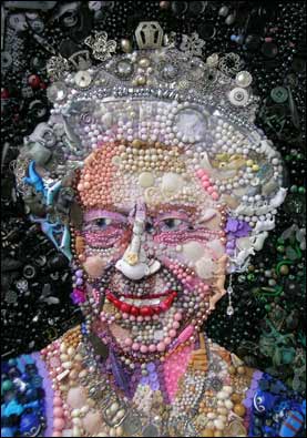 Retrato da rainha Elizabeth. Foto: Jane Perkins