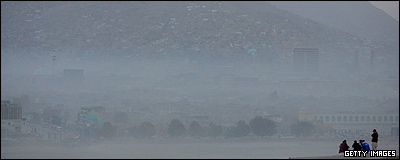 هوای آلوده در کابل