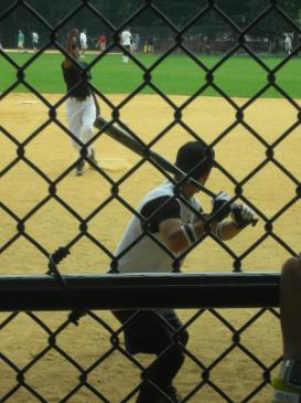 Sunday morning baseball practice in Central Park