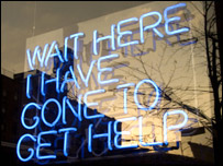 (c) Tim Etchells, Recent Neons (detail)