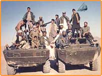 مجاهدين در زمان مبارزه با نيروهای ارتش سرخ ، عکس: عبدالله افضلی