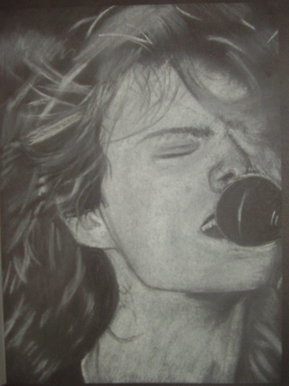 Kurt Cobain singing