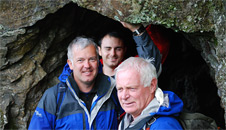 The team at the entrance to Allt Dihanog tunnel