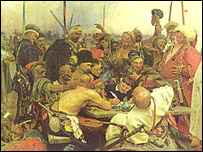 Bức tranh nổi tiếng của Ilya Repin vẽ người Kozak