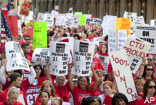 Teacher's strike in Chicago, ap