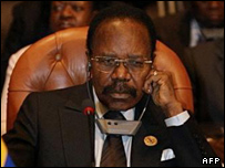 عمر بونگو رئیس جمهور گابون