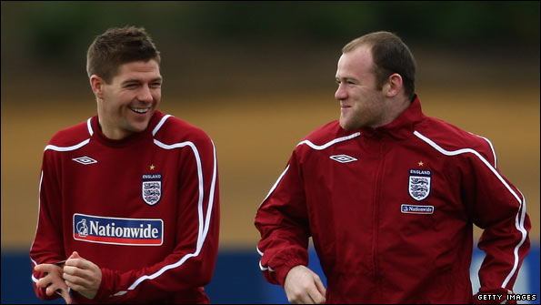 Gerrard (left) and Rooney showed some of their best form against Slovakia