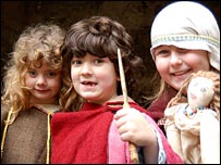 Children in Viking costume