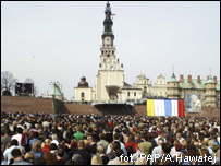 Cảnh hành hương ở thánh địa Jasna Gora, Balan