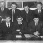 The 1967 Derrylaughan committee. Anna's brothers Mick and John McCann are on the front row from the left