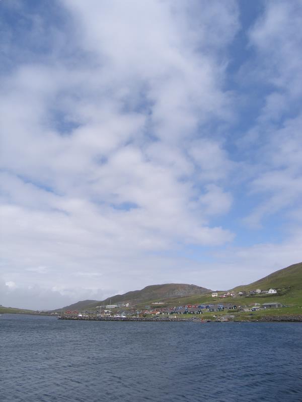 Looking inland from the pier. 