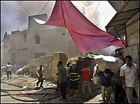 Bağdat'da bir saldırı sonrası