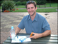 Picture: Local astronomer Mark Lawrik-Thompson shows you how to make a rocket