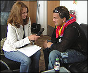 Abbie interviews Peter