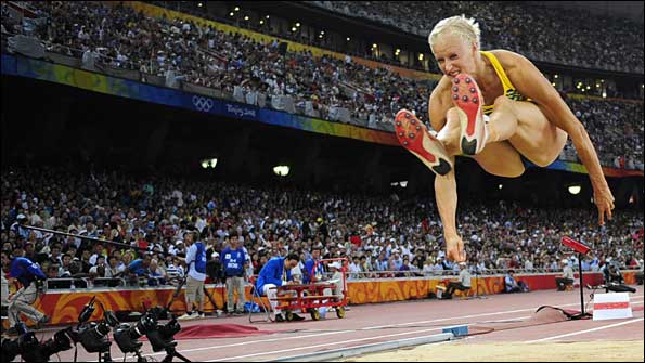 Former Olympic heptathlon champion Carolina Kluft