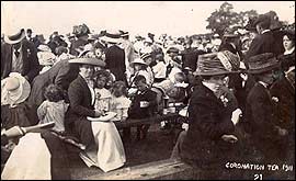 Tea to celebrate the Coronation of King George V, Westbury, 1911