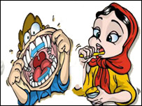 سفيدی دندان با مسواک