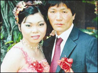 Huỳnh Mai và chồng Hàn Quốc Jangamuke người đánh cô cho tới chết hồi đầu tháng bẩy