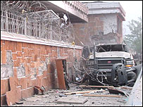 محل انفجار کابل