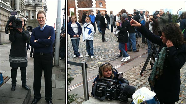 Filming in Greenwich