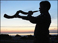 Sunset Ceremony on IoW (Photo Malcolm Cox)