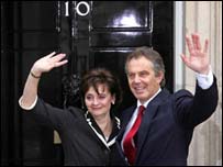 Tony and Cherie Blair