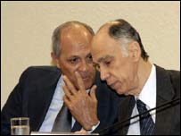 O ministro Carlos Alberto Direito, em sabatina no Senado (Agência Brasil)