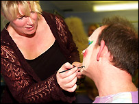 Andy Whittaker gets dolled up