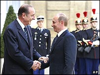 Chirac a Putin
