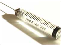 a syringe