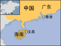 Bản đồ đảo Hải Nam và thành phố Văn Xương