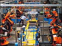 Linha de montagem de fabricante de carros