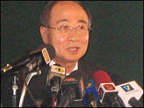 Yasushi Akashi in Colombo 