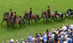 The King's Troop Royal Horse Artillery, whose Musical Drive is one of the most spectacular displays of horsemanship in the world. 